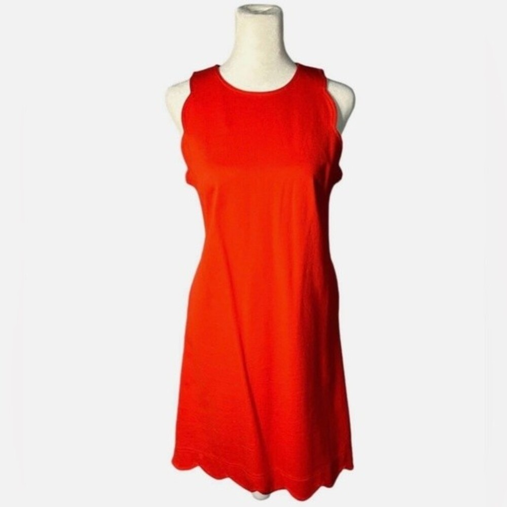 Vince Camuto Ripple Sleeveless Red/Orange Mini Dress-size 4